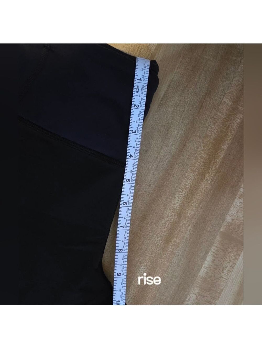 Lululemon Athletica Black Purple Cropped Pants Large #LEG10 - Picture 3 of 9
